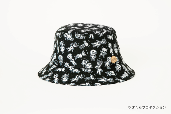 ちびまる子ちゃん &times; CA4LA 総柄バケットハット