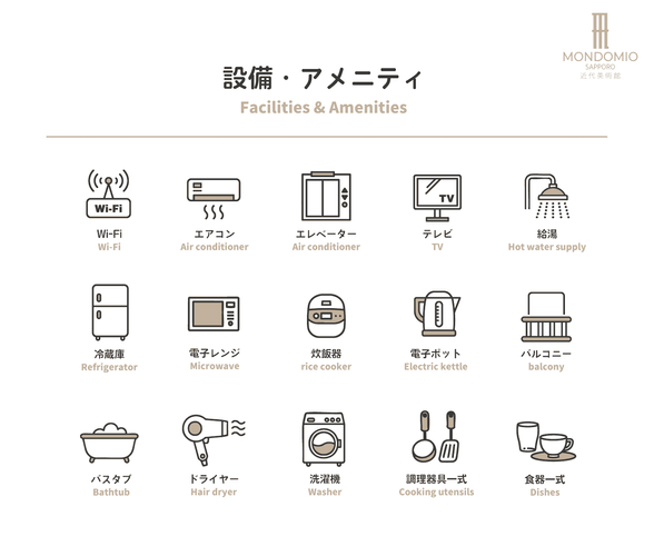 設備・アメニティ