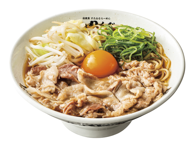 生姜醤油肉そば 850円(税込935円)※ニンニク不使用