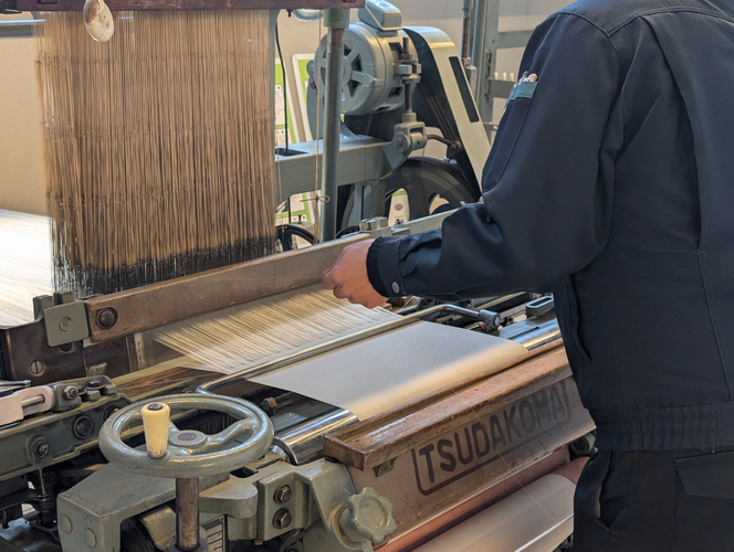 丹後ちりめん織機2