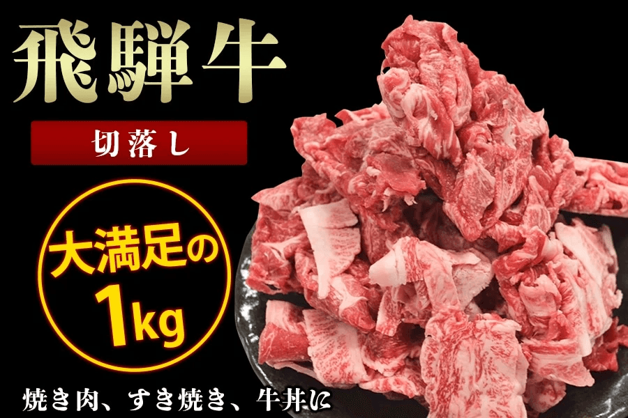 〇飛騨牛 切落し 1kg(500g×2)