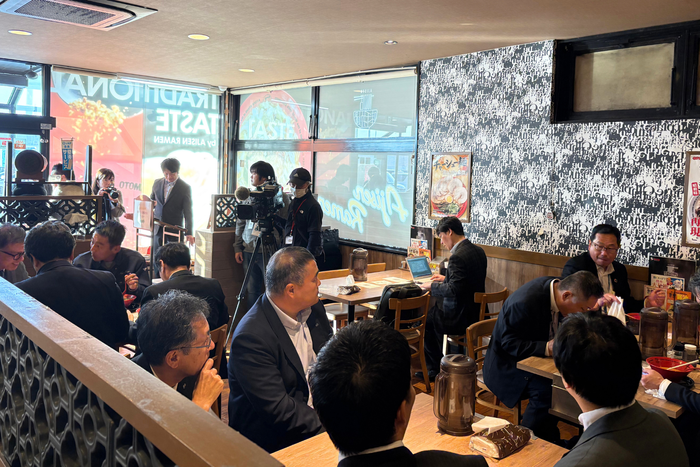 試食会が行われた店内の様子