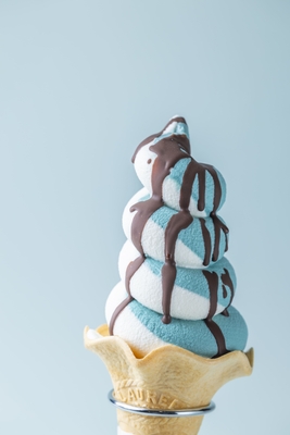 チョコバナナチョコミントソフト