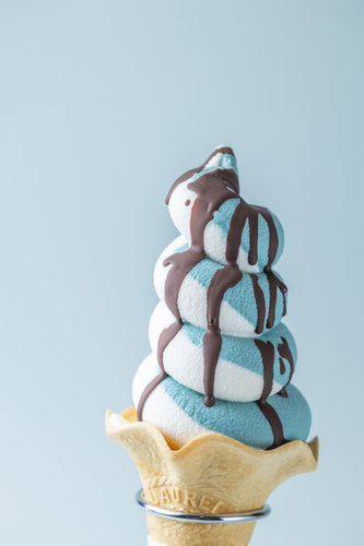 チョコバナナチョコミントソフト