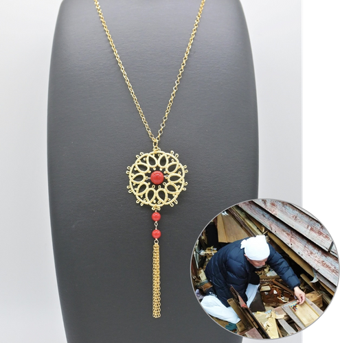 【金箔ジュエリー Gold-Knot】「『ルー』輪島うるし珠&times;金箔ジュエリー」