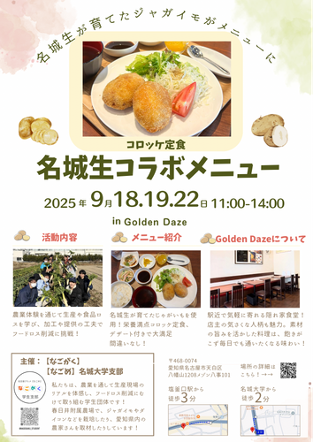 コラボメニューをPRしたチラシ