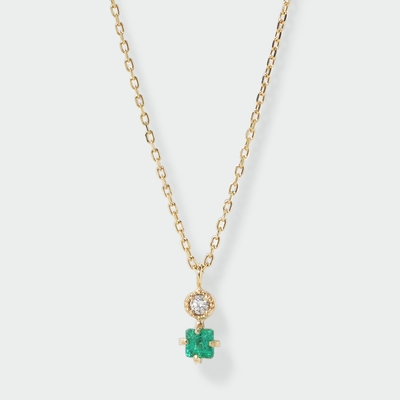 ネックレス　K10YG　エメラルド　ダイヤモンド　￥49,500