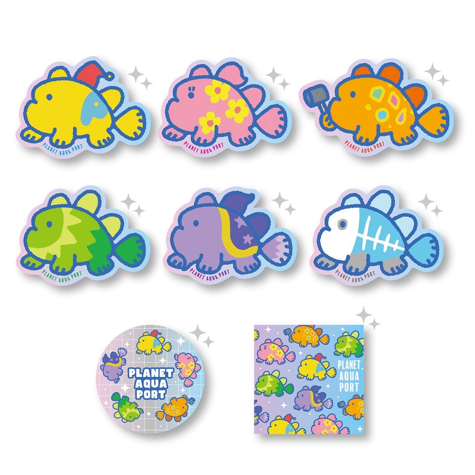 ノームのなかまたち×カエルアンコウ ステッカー(全8種) 価格:各420円