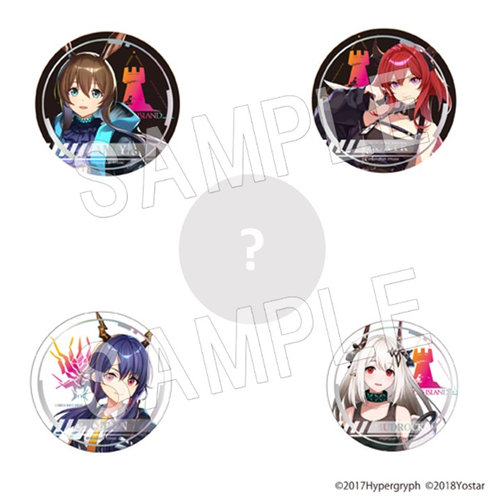 アークナイツ展「記憶回廊」トレーディング　箔押缶バッジ 660&ensp;円&ensp;(税込)