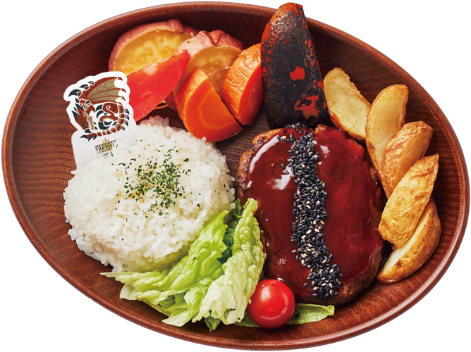 ▲ハンター飯プレート ～リオレウスの尻尾～ ／1,800円（税込）