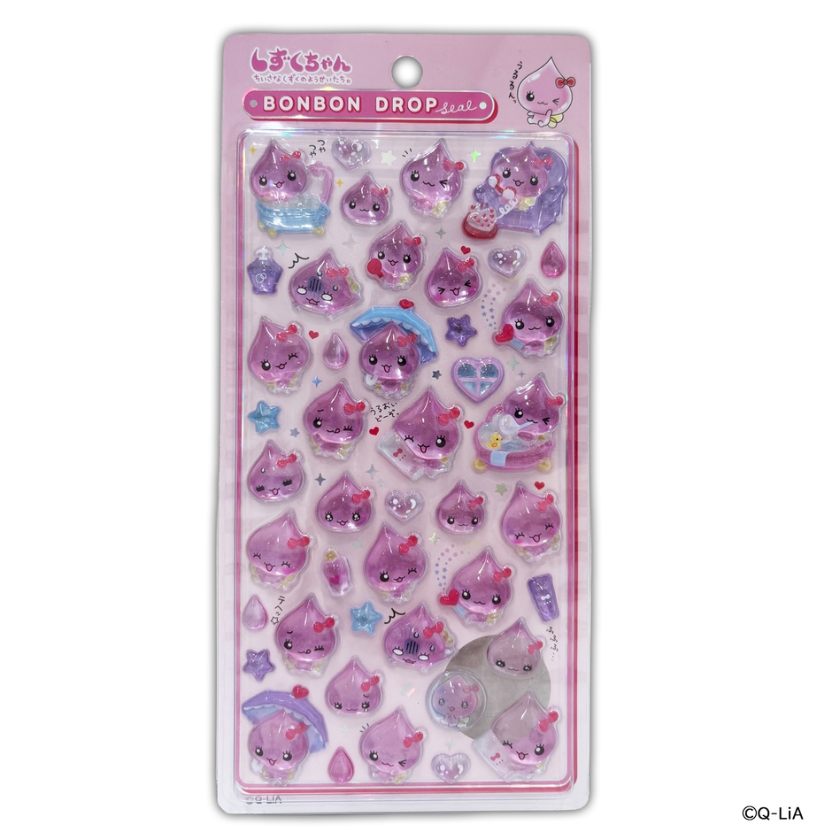ボンボンドロップシールピンク