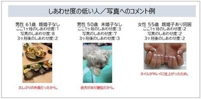 コメント量比較(しあわせ度の低い人)