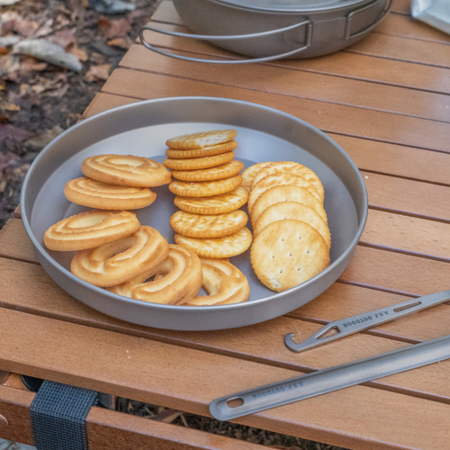 チタン製皿 20cm 深皿4