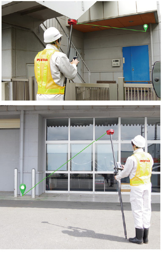レーザ距離計搭載使用イメージ