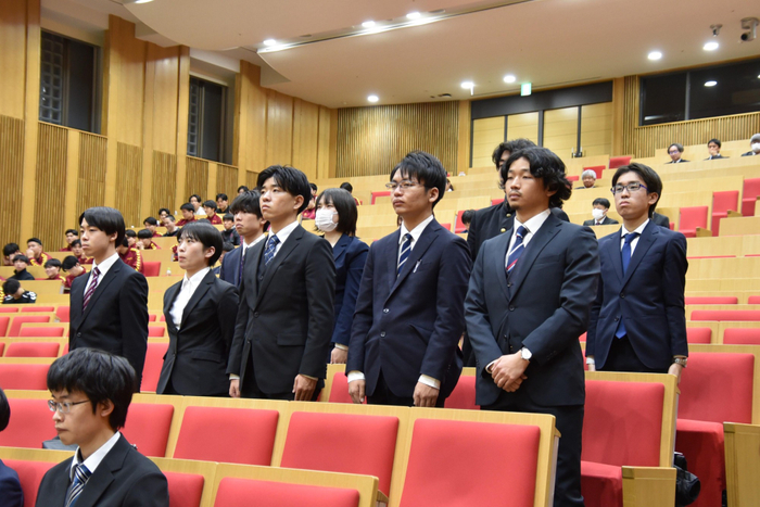 スポーツ・文化後援会から表彰された皆さん