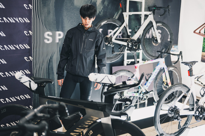 トライアスロンバイクにも試乗できる 写真：CHABECK / キャニオンバイシクルズ・ジャパン株式会社