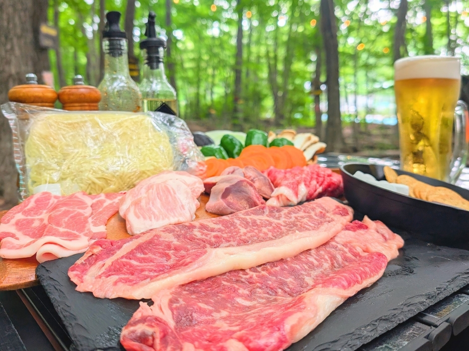 那須高原黒毛和牛ステーキBBQ