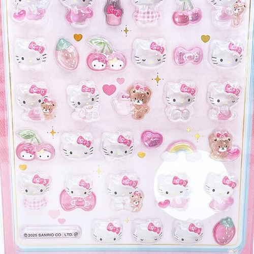 サンリオの透明感あるボンボンドロップシール