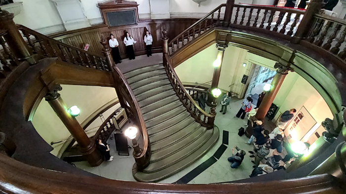 過去の「エコー遺産アカペラライブ！」の様子（2025年5月　大阪府立中之島図書館）