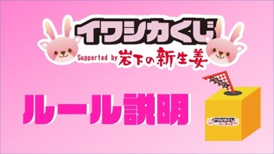 「イワシカくじ」ルール説明