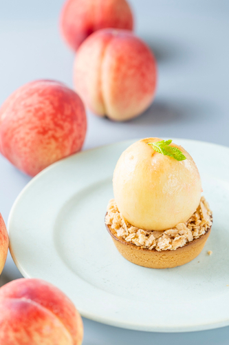 桃のチーズタルト