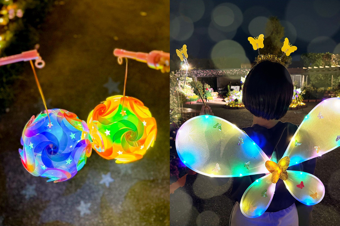 「天使のジュエルランタン」(左) 価格：各1,500円 「フェアリーセット」(右) 価格：1,000円 写真映え間違いなしのアイテムです。