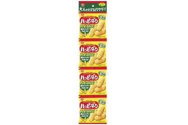 『ハッピーターンミニ スパイス4連』新発売 大人がハマる、食べ切りサイズのハッピーターン