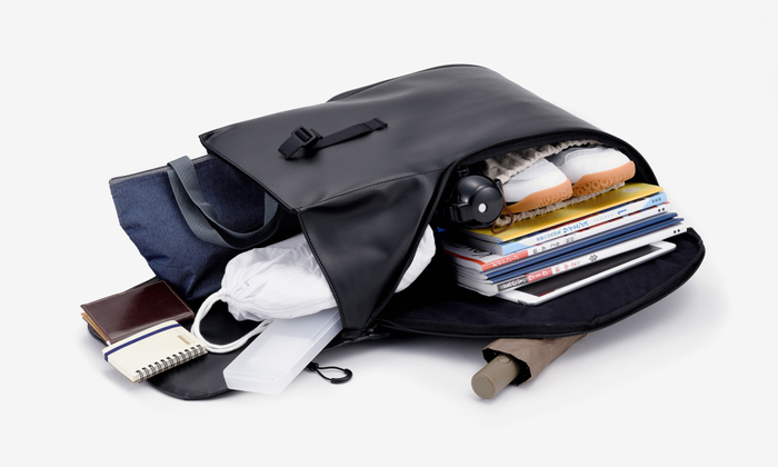 荷物を入れたrakuru25L