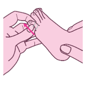 症状別マッサージ：ねじれゆびを改善する