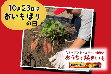 10月23日は「おいもほりの日」
おいもほりの楽しみは、家に帰ってからも　コラムを公開