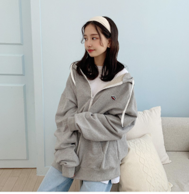 ［NOW］MUAHMUAH　SIGNATURE WAPPEN HOOD ZIPUP