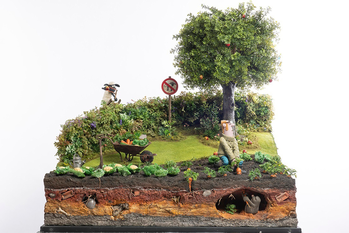 「野菜畑のショーンと牧場主」 （「ひつじのショーン」テレビシリーズ） &copy; Aardman Animations Limited 2009