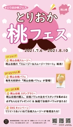桃のお祭り！【とりおか桃フェス】を「とっとり・おかやま新橋館」で開催します（７／６～８／１０）