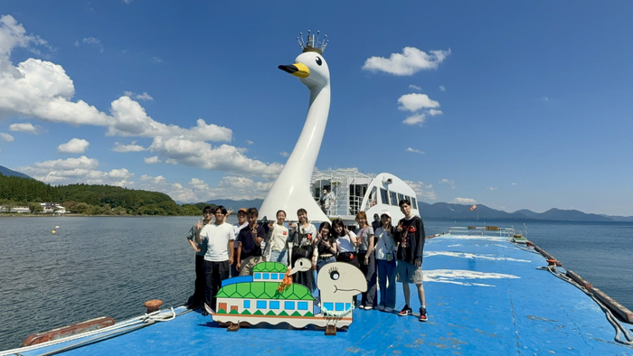 福島研修・猪苗代湖にて
