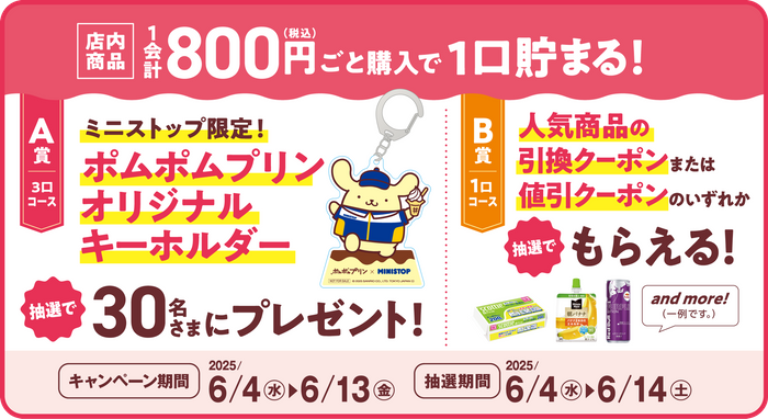 ポムポムプリン　オリジナルキーホルダー　販促画像