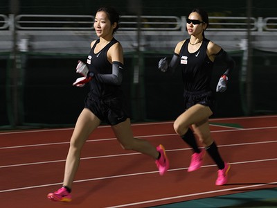 米澤選手(左)、山本選手(右)