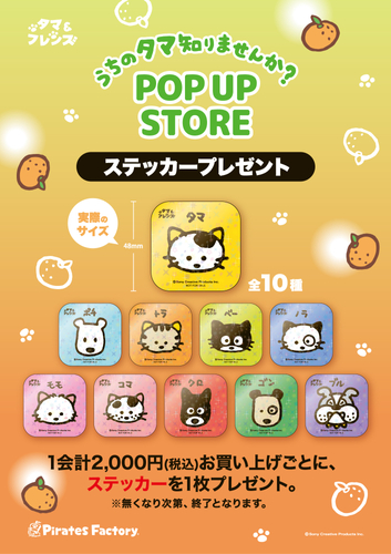 オリジナルステッカー プレゼント