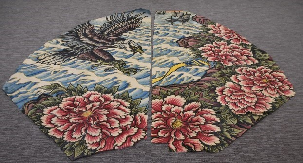 袖絵 ※新寺町ねぷた愛好会(約)縦398センチ&times;横194センチ ※サイズは1枚分