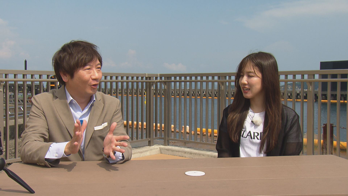 廣瀬隼也（HOMEアナウンサー）・實森美祐選手