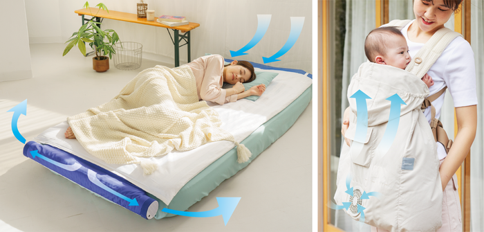空調ベッド&reg;風眠／空調ベビーケープ&trade;