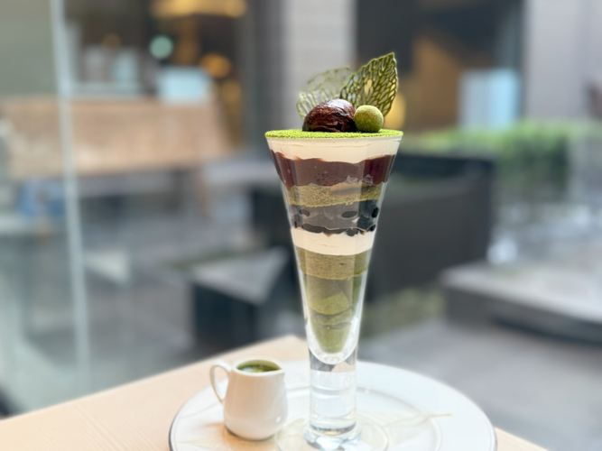 三種の抹茶の贅沢抹茶パルフェ