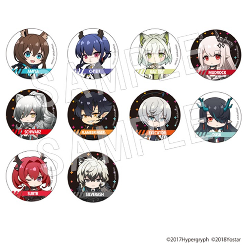 アークナイツ展「記憶回廊」トレーディング　缶バッジ（ミニキャラ） 550&ensp;円&ensp;(税込)