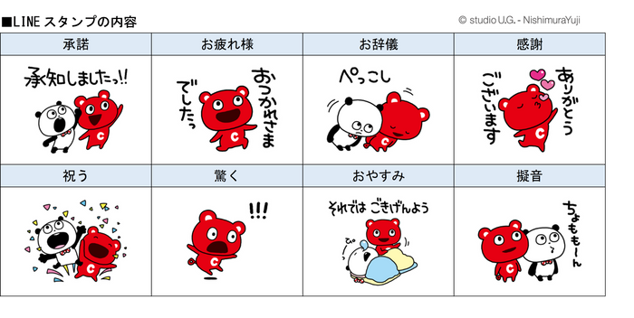LINEスタンプの内容