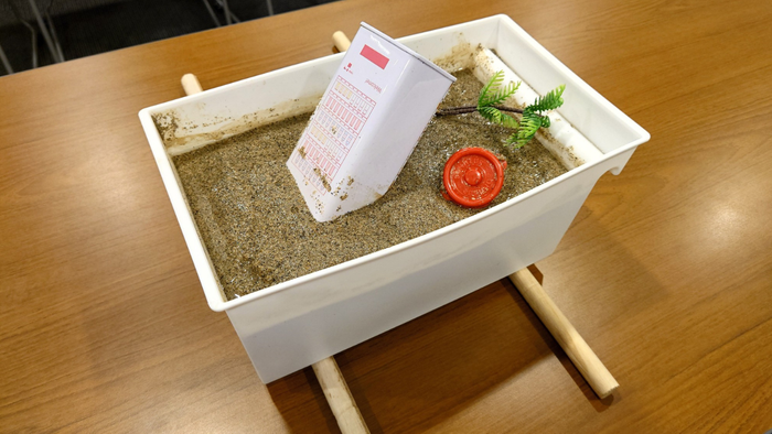 液状化現象の実験
