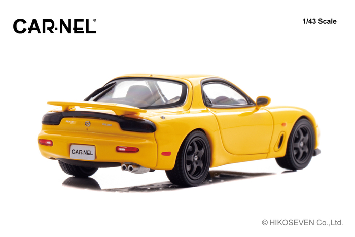 1/43 マツダ RX-7 Type RS-R (FD3S) 1997 Sunburst Yellow：右後