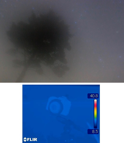 レンズヒーター未使用時