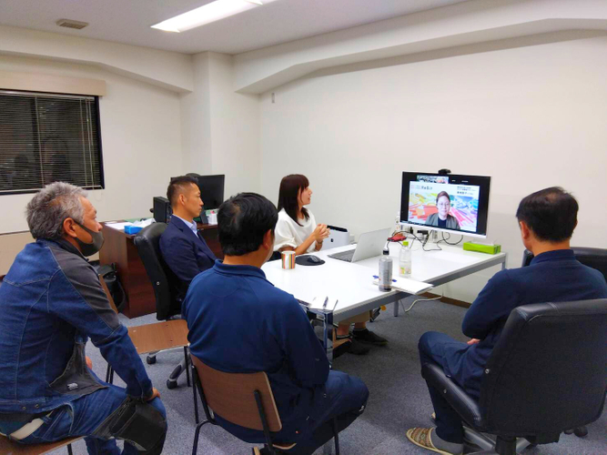 株式会社スエヒロ工業東京支店での勉強会の様子