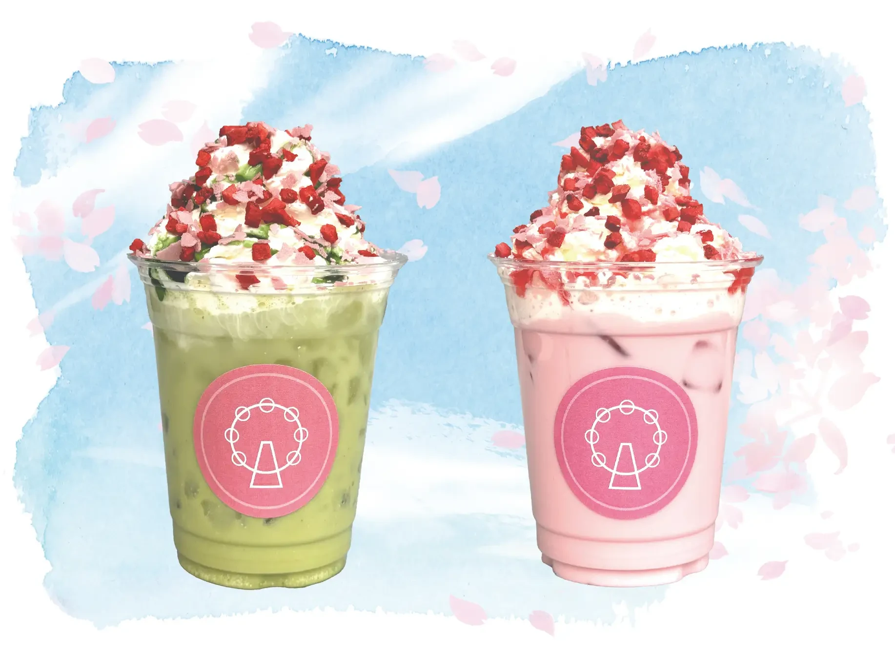 さくらドリンク700円（税込）※抹茶・ストロベリーから選べます