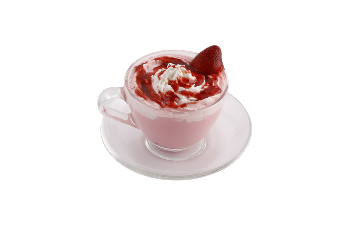 うさこのまろやかいちごみるくラテ(HOT)　715円