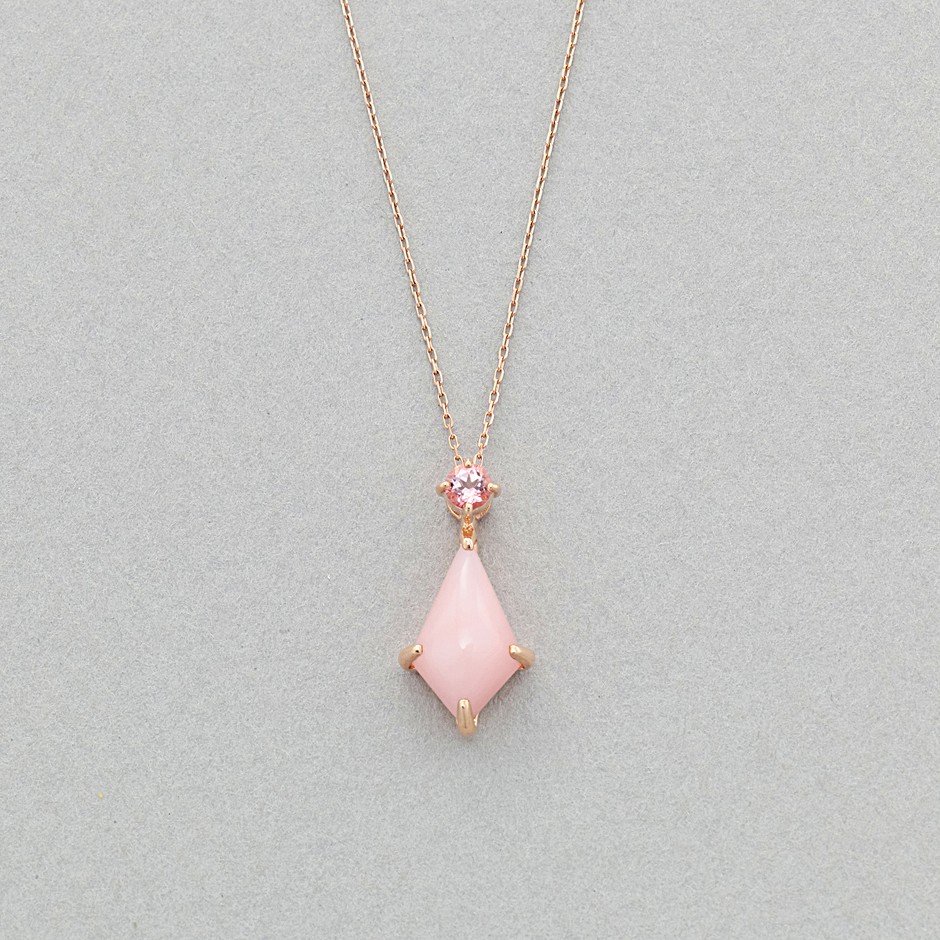 K10PG NECKLACE /PINK OPAL, TOPAZ  \27,500（税込）
